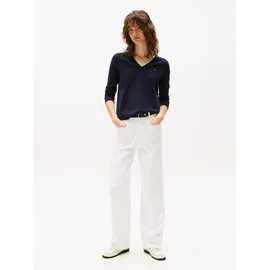 Tommy Hilfiger V-Ausschnitt-Pullover Blau M