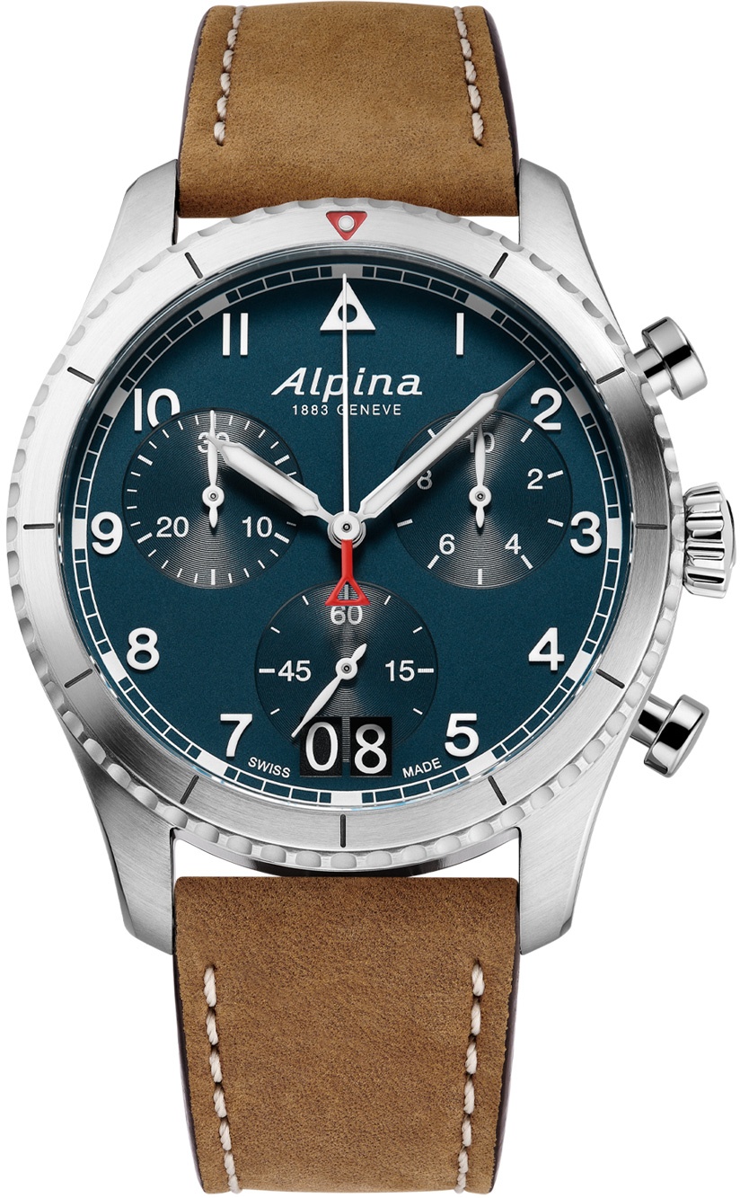 Alpina AL-372NW4S26 Startimer Pilot Chronograph Herrenuhr 41mm 10ATM