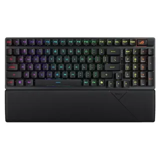 Asus ROG Strix Scope II RX Wireless (schwarz, DE-Layout, ROG RX Red) - Tastatur - 96 - hintergrundbeleuchtet