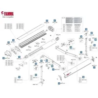Fiamma Gelenkarm für Markisenlänge 450 - 600 cm