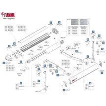 Fiamma Gelenkarm für Markisenlänge 450 - 600 cm