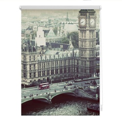 Lichtblick Rollo, ‎‎Klemmfix, 80x150 cm‎, London Westminster, grau