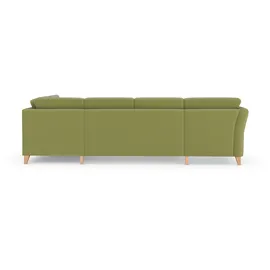 sit&more Wohnlandschaft SIT & MORE "Visby U-Form", grün, B:303cm H:87cm T:213cm, Sofas, Wohnlandschaft, wahlweise mit Bettfunktion und Stauraum, frei im Raum stellbar