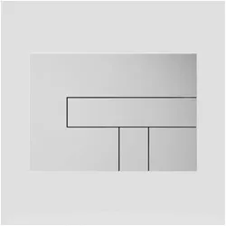 Sanit Eisenberg Betätigungsplatte LOS 81-81-81, Kunststoff chrom/chrom