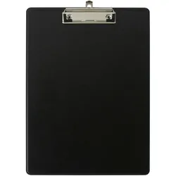 Exacompta 19291E 10x Klemmbrett mit Hülle - Format 23x32cm für A4 - Schwarz