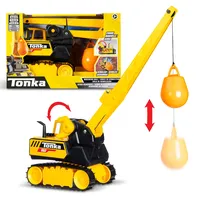 Basic Fun Tonka Stahl Abrissbirne, haltbare Konstruktion aus echtem Stahl, gelbes Abbruchspielzeug mit realistischer Aktion, ab 3 Jahren für Jungen und Mädchen, ideal für Kinder, Kleinkinder, einfacher Spaß