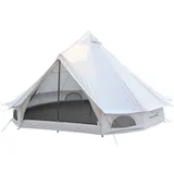 Skandika Tipi Kuopio 400 Protect | recyceltes Oxford-Zeltmaterial, beige 8 Personen