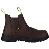 Safety Jogger Sicherheitsschuhe, SI3405380 Bequemer Chelsea-Stiefel dunkelbraun S3, 38