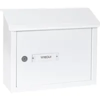 ARREGUI V4071 Maxi Durchwurfbriefkasten Weiß inkl. Zeitungsfach