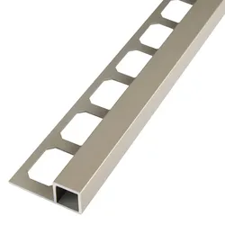 Quadratprofil / Ecken Aluminium titan eloxiert | Quadrat-Eckstück Aluminium - 12,5 mm