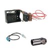 Set: Quadlock - ISO Autoradio KFZ Kabel + Fakra Antenne Radio Stecker für Peugeot / Citroen ab 2004