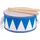 GoKi Kindertrommel Ø 20,3 cm, Höhe 10 cm, Blau/Weiß