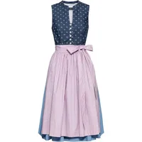 Luis Steindl Dirndl Midi-Dirndl mit V-Ausschnitt blau 40