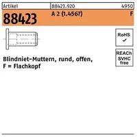 F. REYHER Nchfg. GmbH & Co. KG Blindnietmutter M 8 / 3,0 - 6,0 A 2 100 Stück
