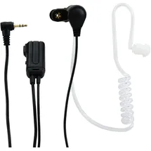 Alecto FRH-10 Duo - Walkie Talkie Headset - In Ear Ohrstöpsel 2 Pack - Ergonomisch und Austauschbare Silikonkappen - Schwarz