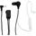Alecto FRH-10 Duo - Walkie Talkie Headset - In Ear Ohrstöpsel 2 Pack - Ergonomisch und Austauschbare Silikonkappen - Schwarz