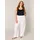 Base Level Curvy Yula Loose Fit Leinenhose Weiß 46