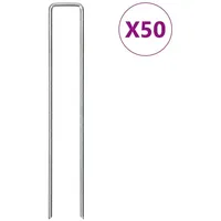vidaXL Bodenanker U-Form 20 x 4 cm Stahl Silber