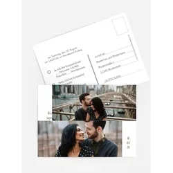 Antwortkarten für Ihre Feier selbst gestalten mit Spruch und Fotos im Onlinedesigner bei Meine-Kartenmanufaktur.de