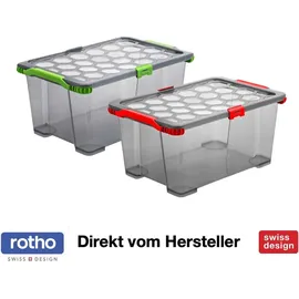 Rotho Aufbewahrungsbox Evo Total 44 L 1-tlg. transparent
