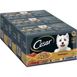 Cesar Hundefutter Nassfutter Landküche Vielfalt in Sauce, 1er Pack (1 x 3.6 kg)