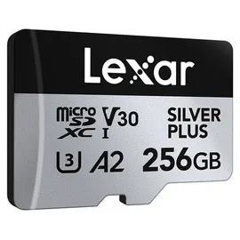 Lexar Professional Silver Plus 256 GB, microSDXC, U3, UHS-I, 205MB/s MicroSD