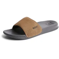 REEF ONE Slide Schiebe-Sandalen, Grey/TAN, 45
