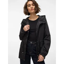 Vero Moda Parka VMPAISLEY PARKA JACKET NOOS mit Taillen-Kordelzug schwarz L (40)