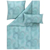 Estella Bettwäsche Sereno 135 x 200 cm Satin Blau