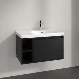 Villeroy & Boch Skyla Waschtischunterschrank 1 Auszug, 772 x 436 x 439 mm, Volcano Black