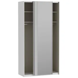 Forte Schwebetürenschrank Fittio 120,1 x 235 x 61,2 cm Weiß