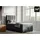 Best For Home Boxbett, Graphit, Textil, Höhe ca. 18 cm, Rechteckig, 100x200 cm, Schlafzimmer, Betten, Boxspringbetten