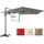 Costway Ampelschirm Ø 300 cm Grau