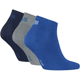 Puma Sneakersocken 3 Paar Blau/Grau 43-46