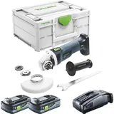 Festool AGC 18-125 EB-Basic inkl. 2 x 4,0 Ah + Schnellladegerät + Systainer