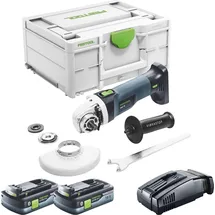 Festool AGC 18-125 EB-Basic inkl. 2 x 4,0 Ah + Schnellladegerät + Systainer
