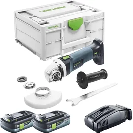 Festool AGC 18-125 EB-Basic inkl. 2 x 4,0 Ah + Schnellladegerät + Systainer