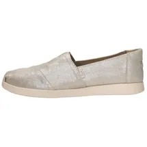 TOMS Alpargata Plus champagne metallic suede 36.5