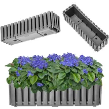 Kadax Blumenkasten 60 x 18 x 16,5 cm Grau