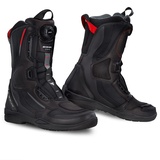 SHIMA STRATO Motorradstiefel Herren und Damen - Motorrad Stiefel Tourenstiefel Schuhe Männer Leder Schwarz Größe 39)