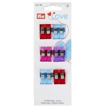 Prym Love Stoff Clips 2,6 cm, Kunststoff, farbig sortiert,