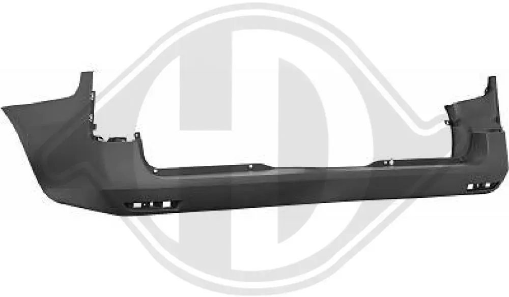 DIEDERICHS Stoßfänger 1668155 hinten für Mercedes
