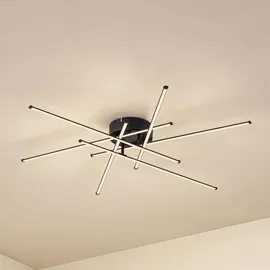 LINDBY Elviano 1-flammig 80 cm schwarz Aluminium