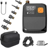 Elektrische Luftpumpe, 8000mAh Wiederaufladbare SUP Pumpe, Akku Luftpumpe, Inflate Elektrische Pump mit 6 Luftdüse, 20PSI Sup Pumpe akku für Aufblasbare Matratze,Boot,Luftmatratze Pool,Schwimmring