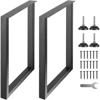 Vevor 2er-Set Tischkufen 711mm hoch Tischgestell 454kg Tragfähigkeit Tischbeine