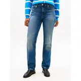 Tommy Hilfiger Damen Jeans Hose Glow Classic Straight Mid Rise, Blau (Glow), 30W/32L - 30W / 32L