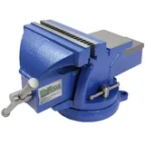 Baumarktplus Schraubstock parallel 360° drehbar mit Amboss für Werkbank 150 mm 150mm