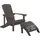 Beliani Gartenstuhl 2 St.  mit Armlehne 59 x 59 x 108 cm dunkelgrau