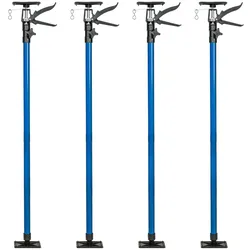 tectake® 4er-Set Teleskopstützen, stufenlos höhenverstellbar, Belastbarkeit 30 kg je Stütze, mit Schnellspannsystem