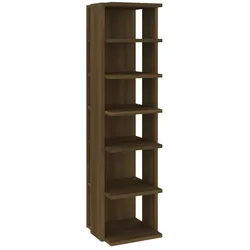 vidaXL Schuhregale 2 Stk. Braun Eiche 27,5x27x102 cm Holzwerkstoff